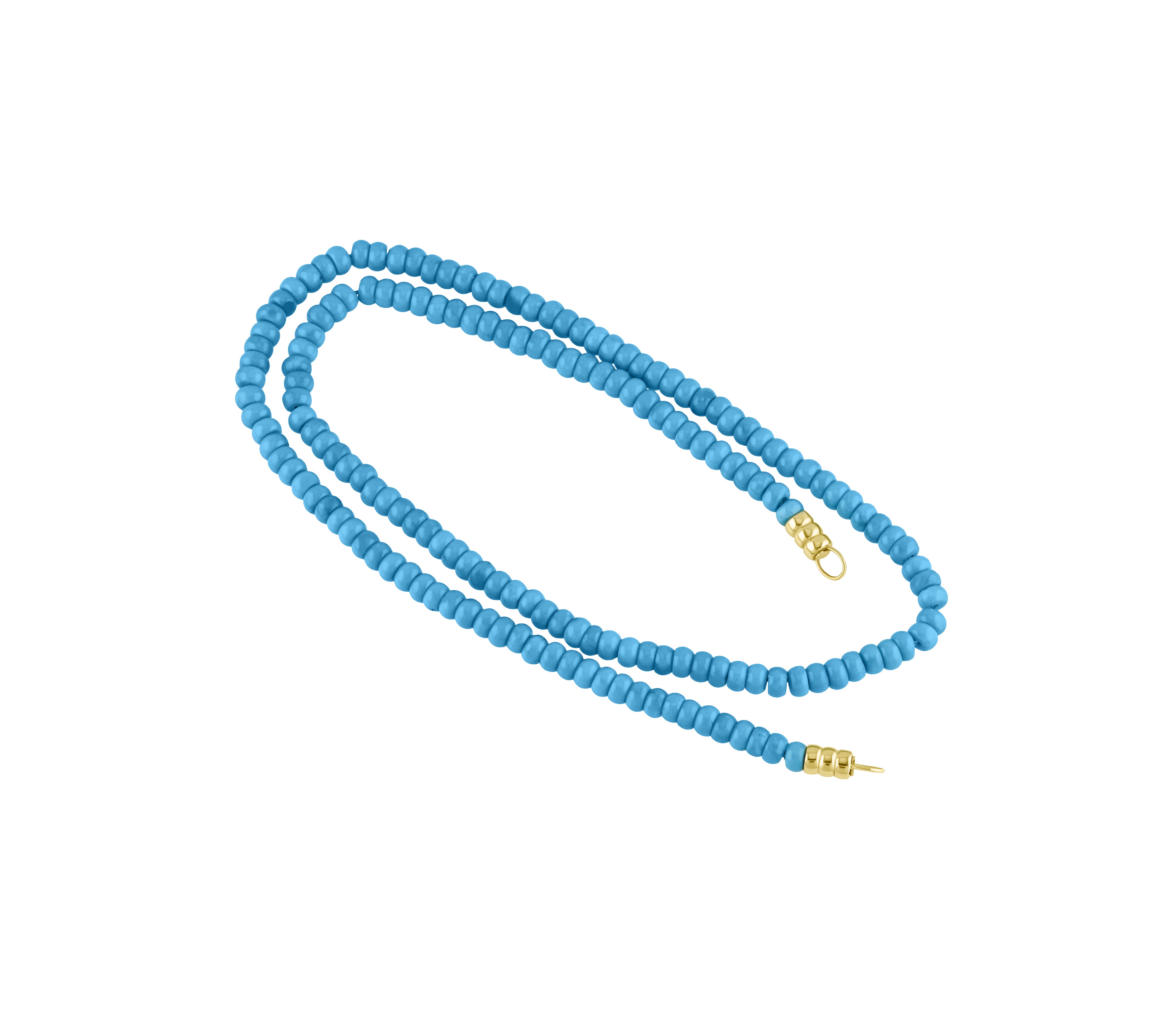 Turquoise Beads with End Caps