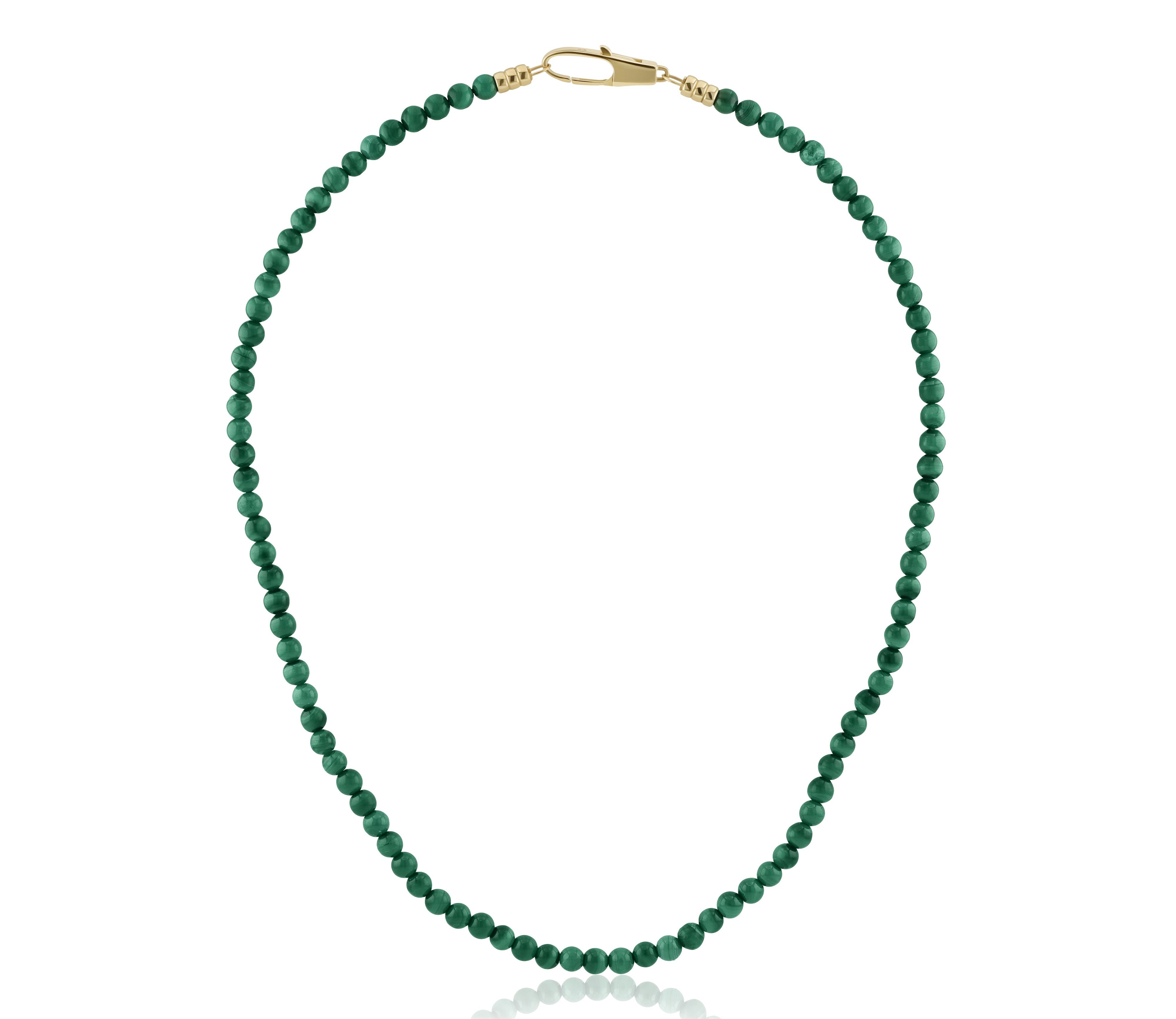 Malachite Beads with Clasp