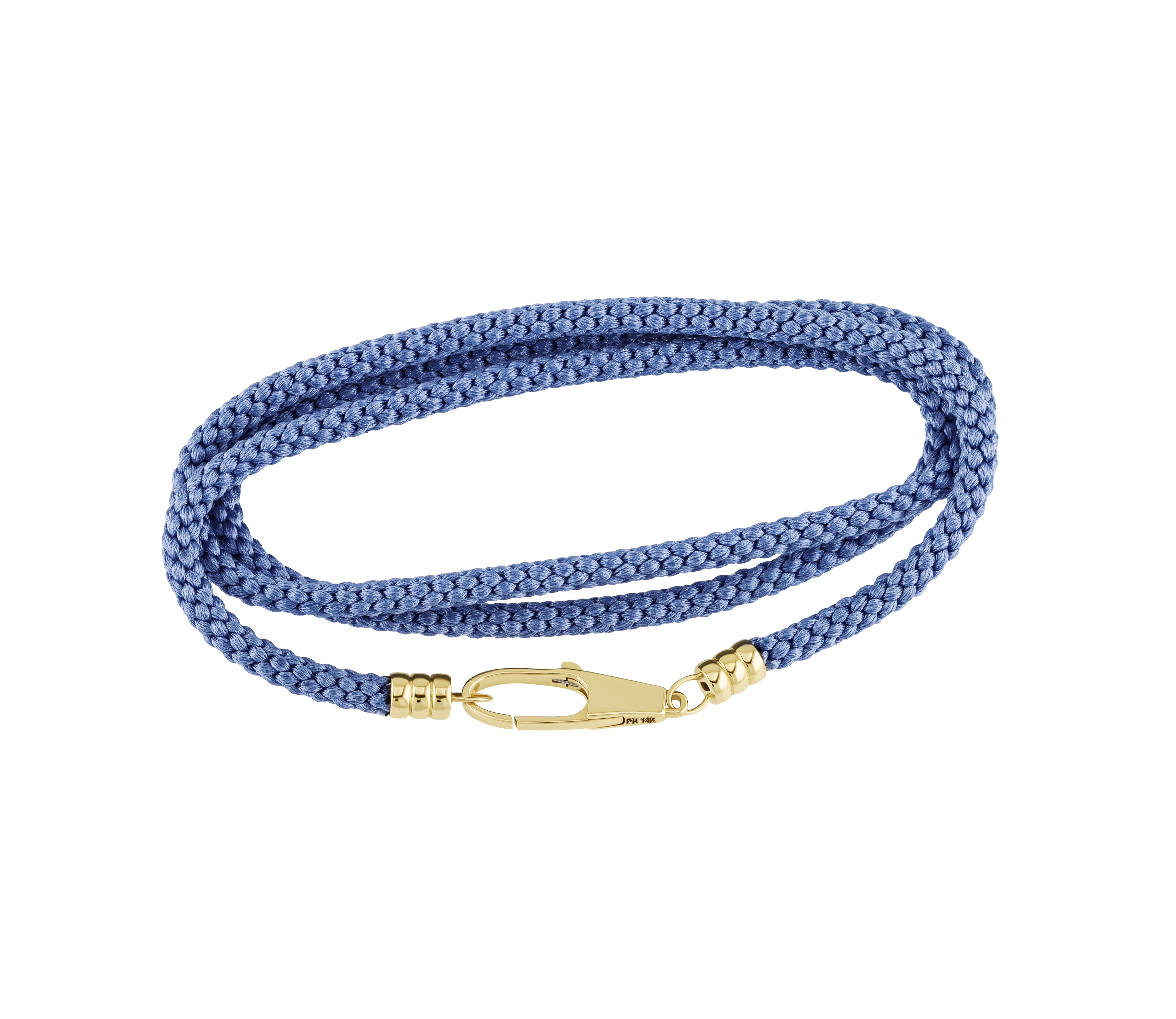 Blue Kumihimo Rope with Clasp