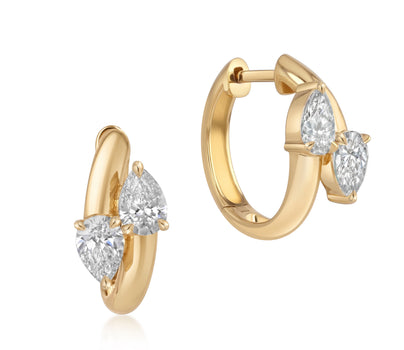 Interlocking Diamond Hoops