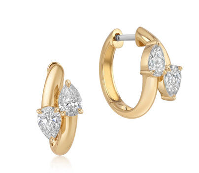 Interlocking Diamond Hoops
