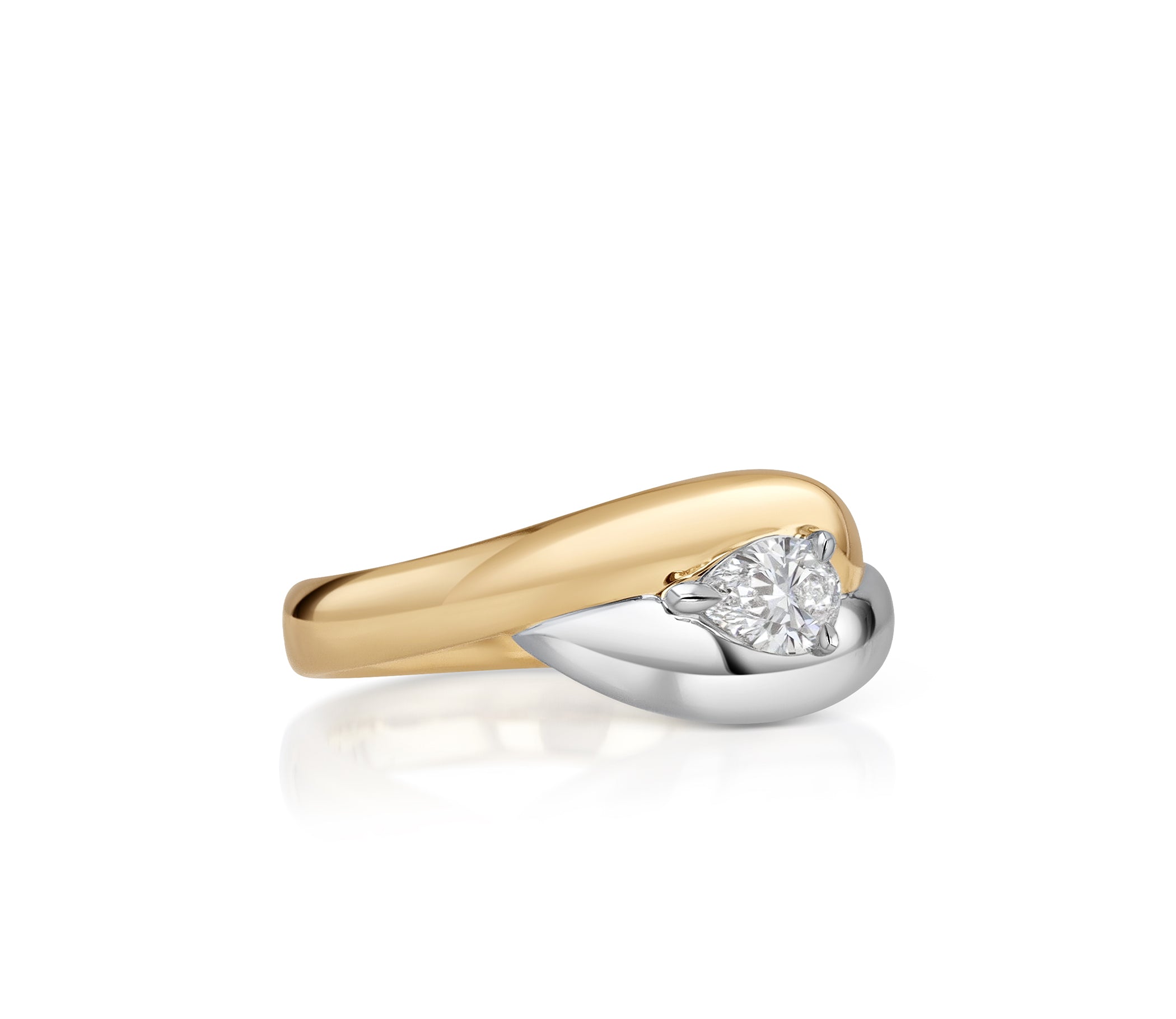 Cuddle Pear Two Tone Ring