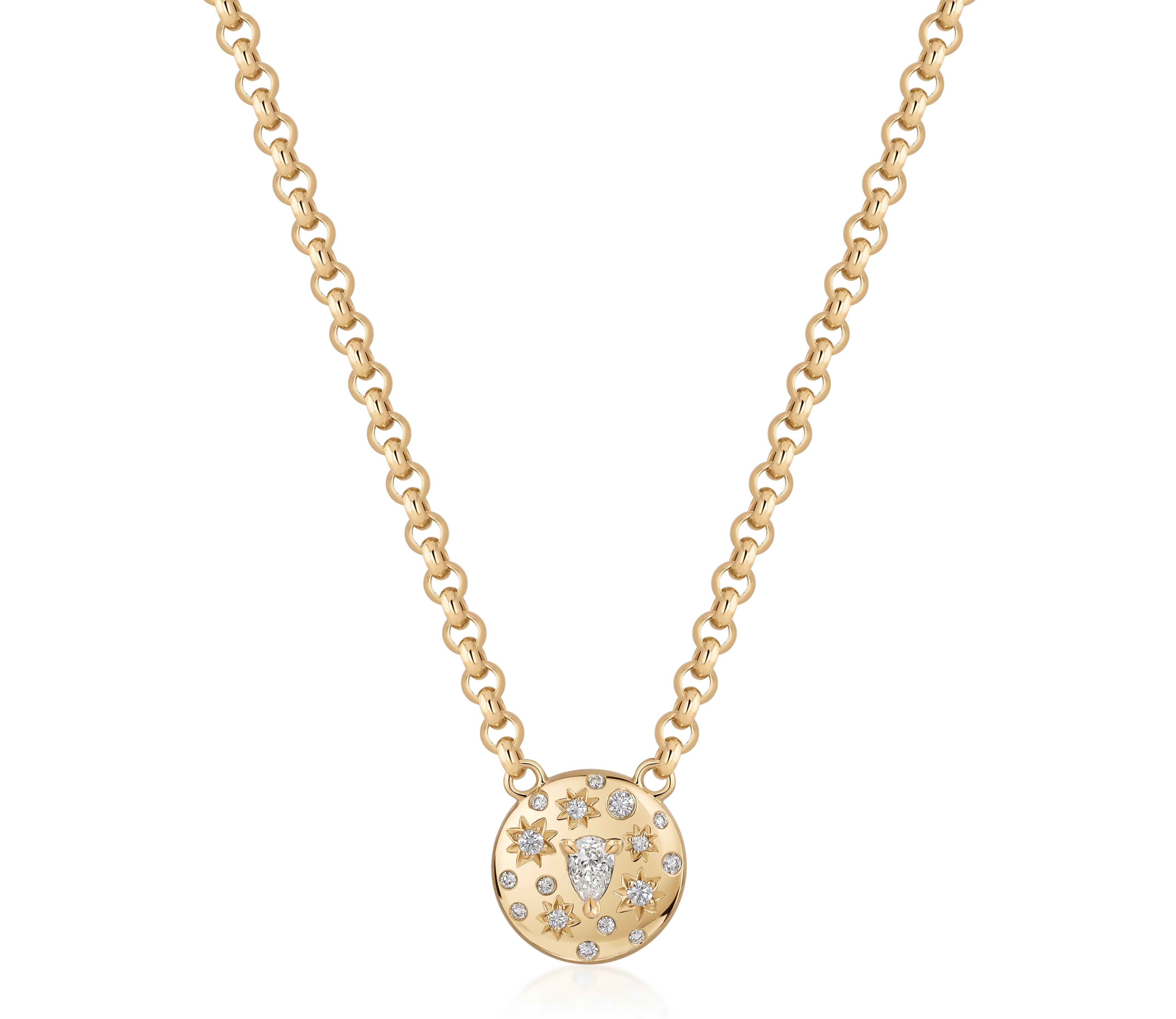 Pear Shape Diamond Small Celine Necklace