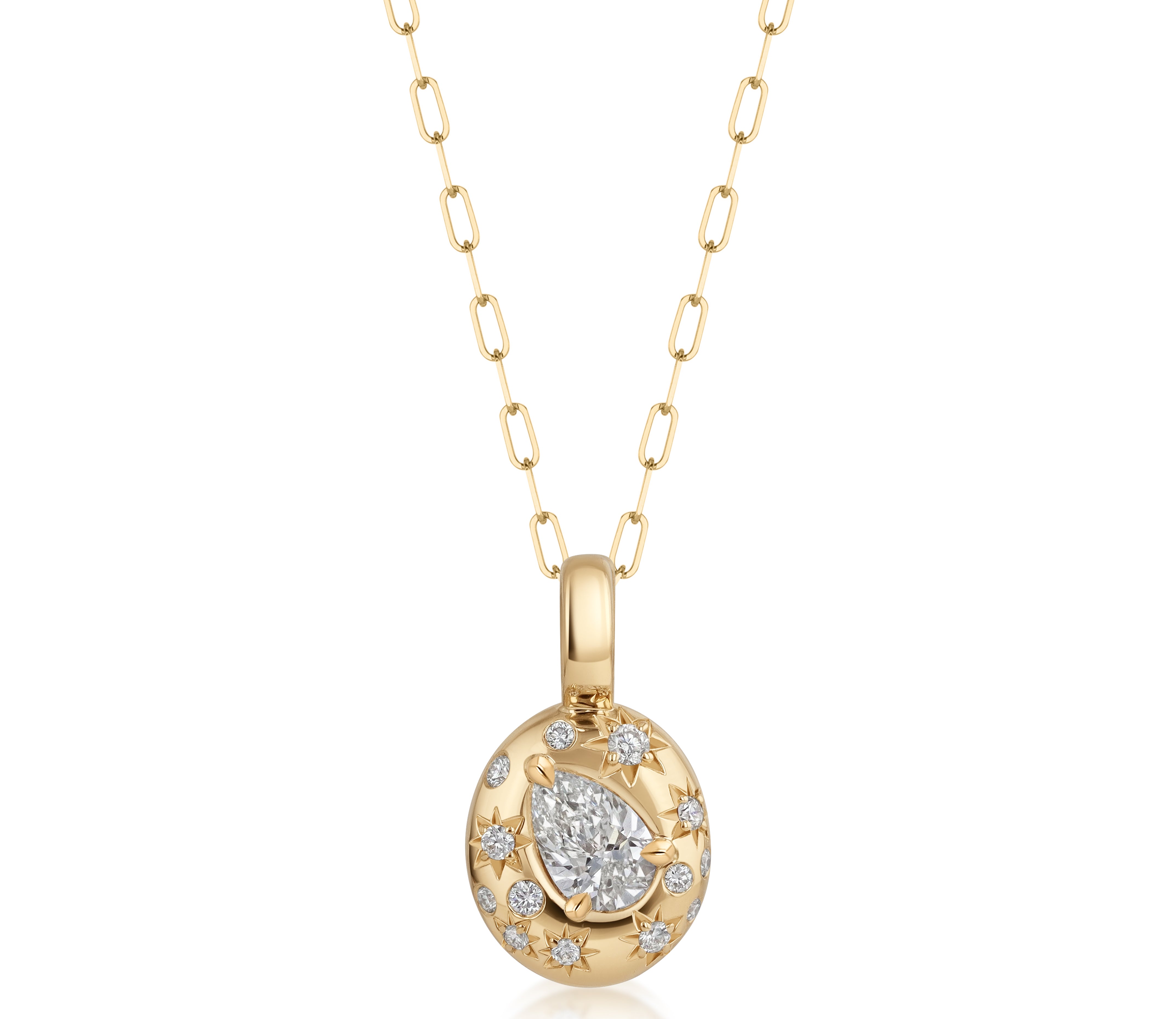 Pear Shape Diamond Medium Astrid Necklace