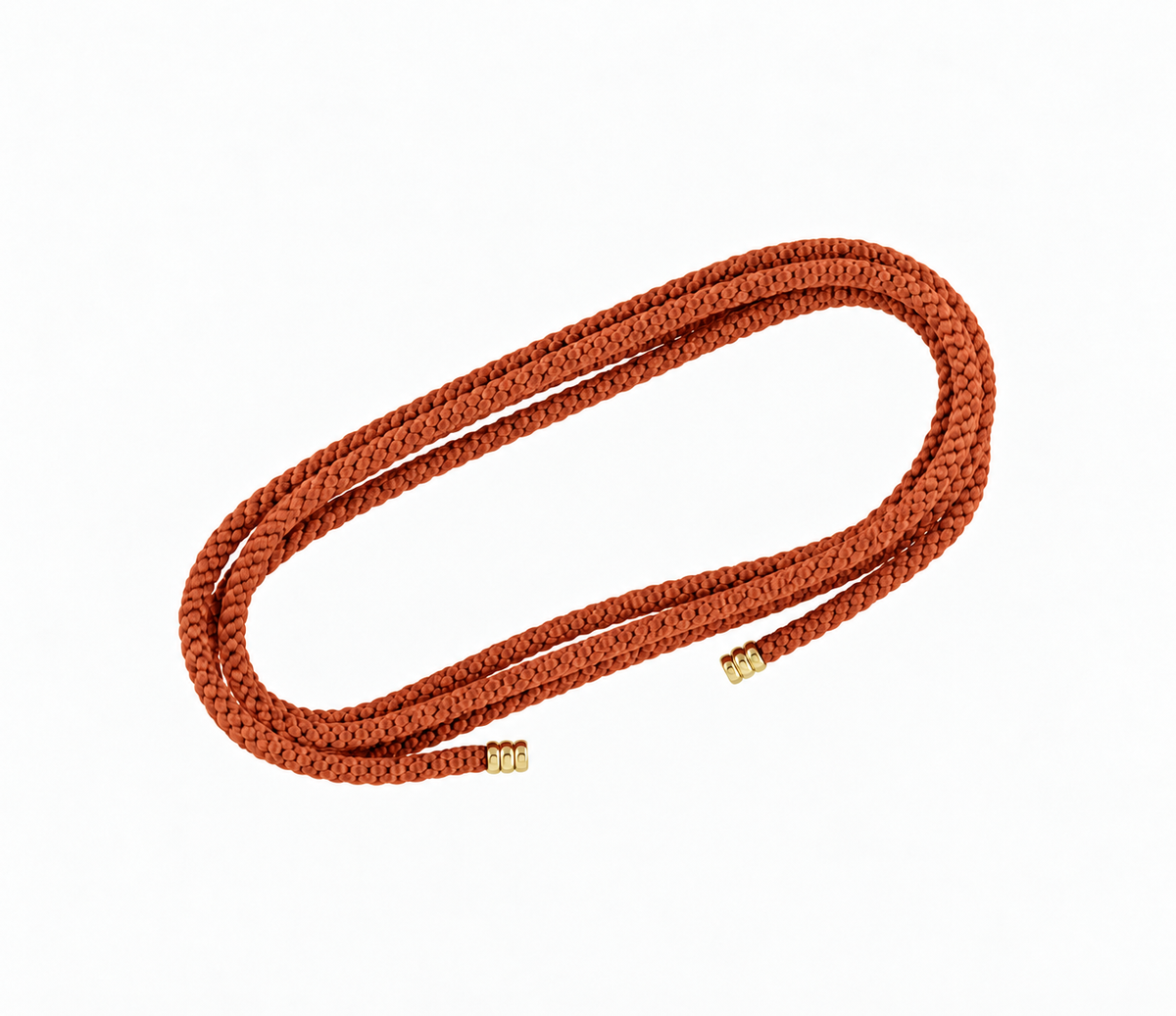 Kumihimo Silk Rope with End Caps