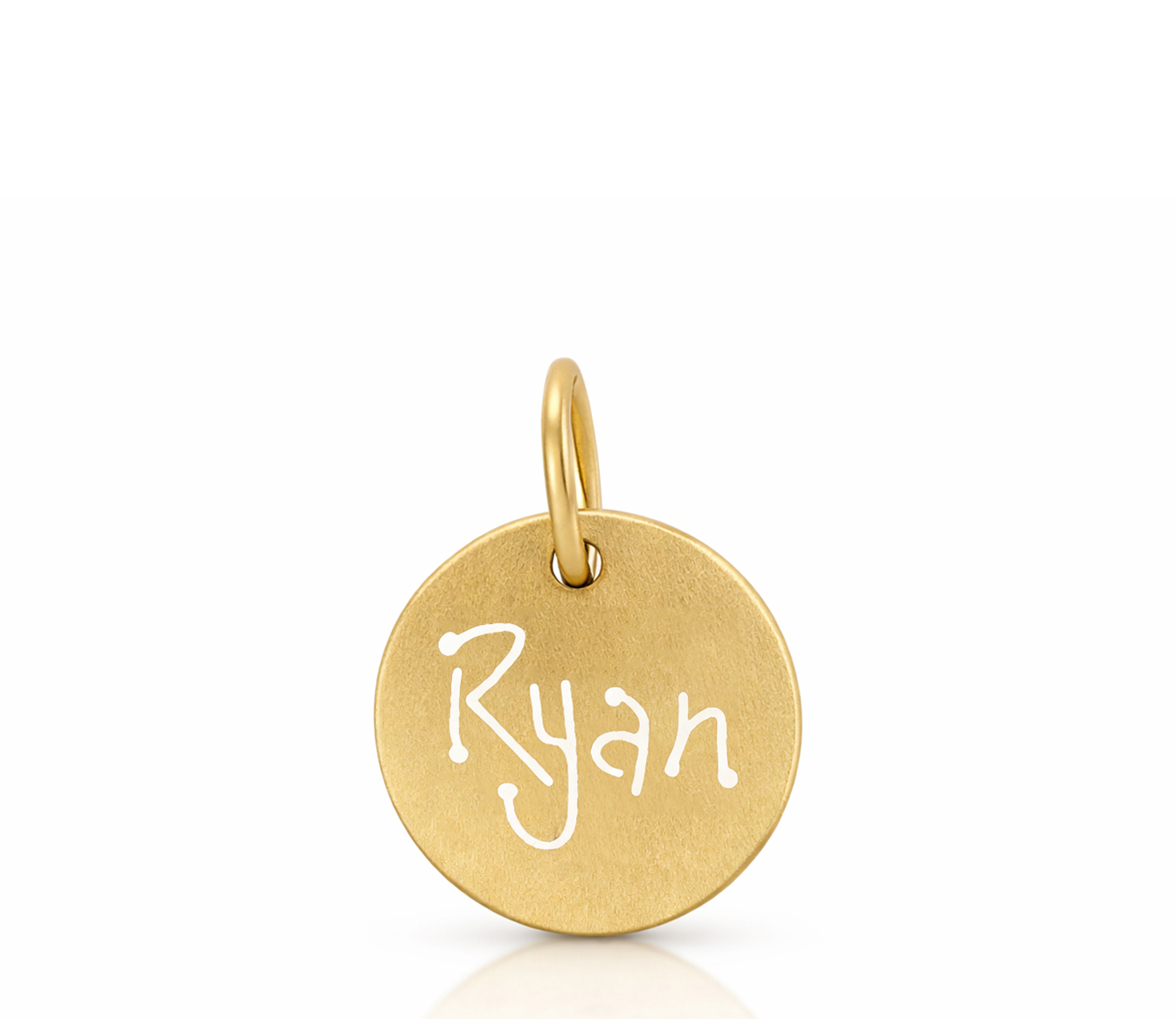 Yellow Gold Carved Tag