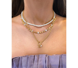 
                
                    Load image into Gallery viewer, Star Alternating Necklace
                
            