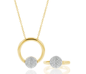 Mini Infinity Revolution Ring Necklace
