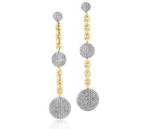 Triple Infinity Chain Earrings