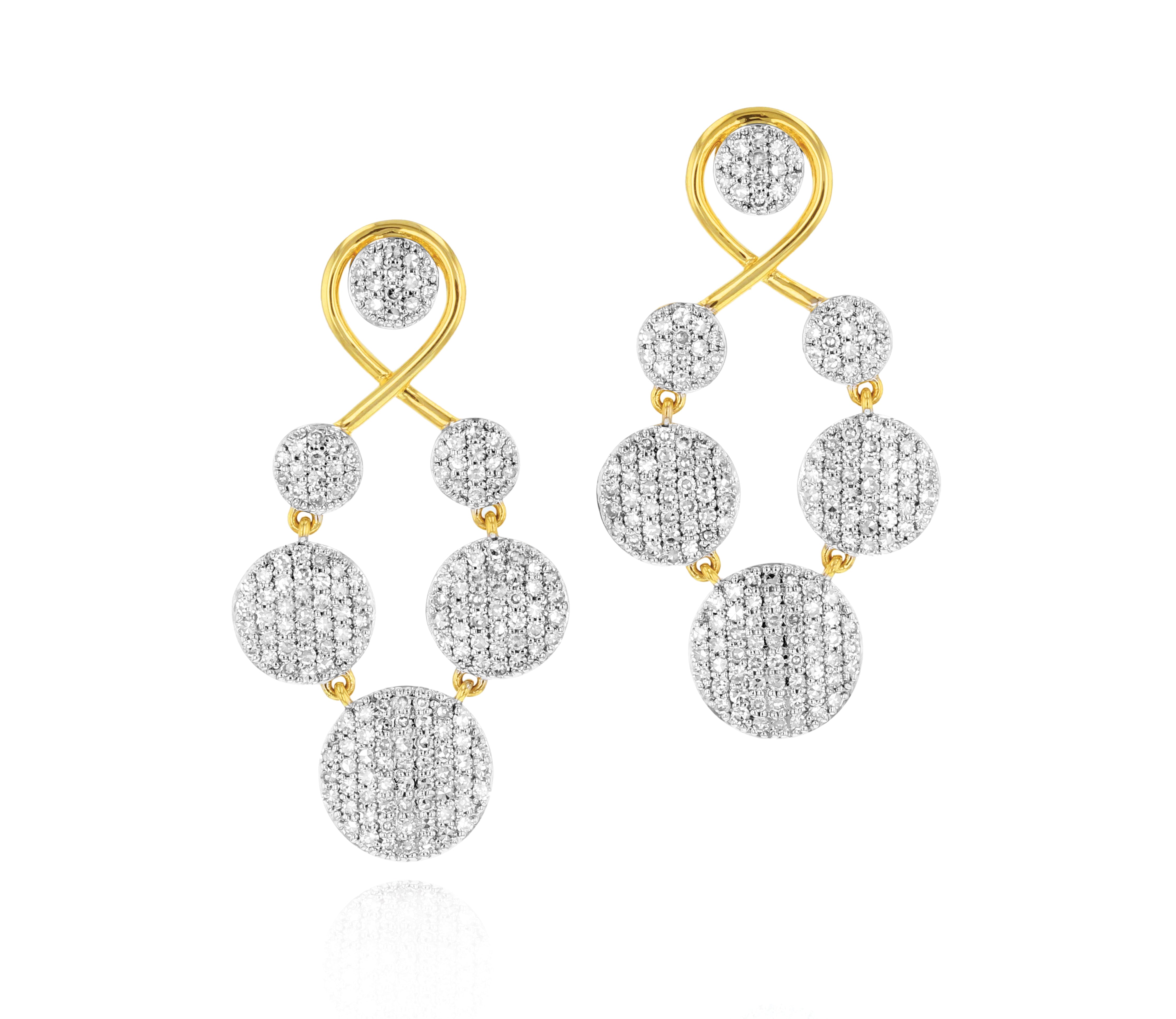 Infinity Graduated Loop Earrings