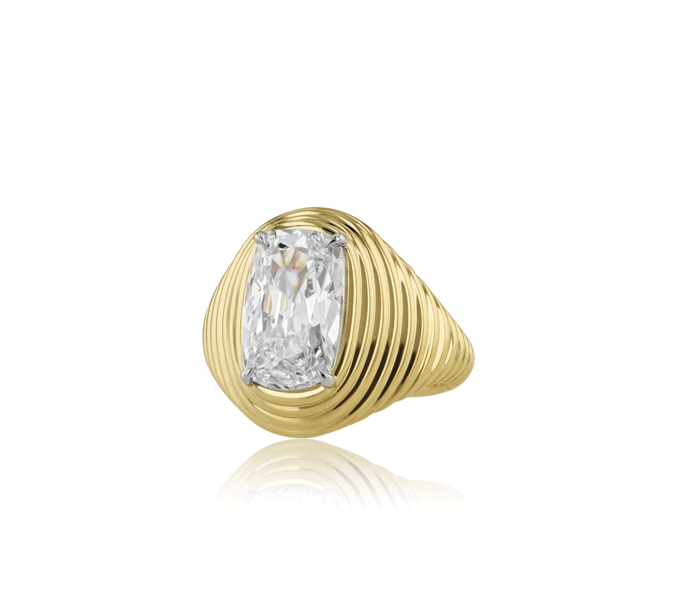 
                
                    Load image into Gallery viewer, Layered Cushion Diamond Ring
                
            