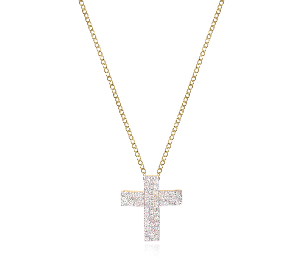 Buy 14K Gold Infinity Cross Name Necklace | Israel-Catalog.com