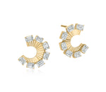 Aura Emerald Fan Earrings