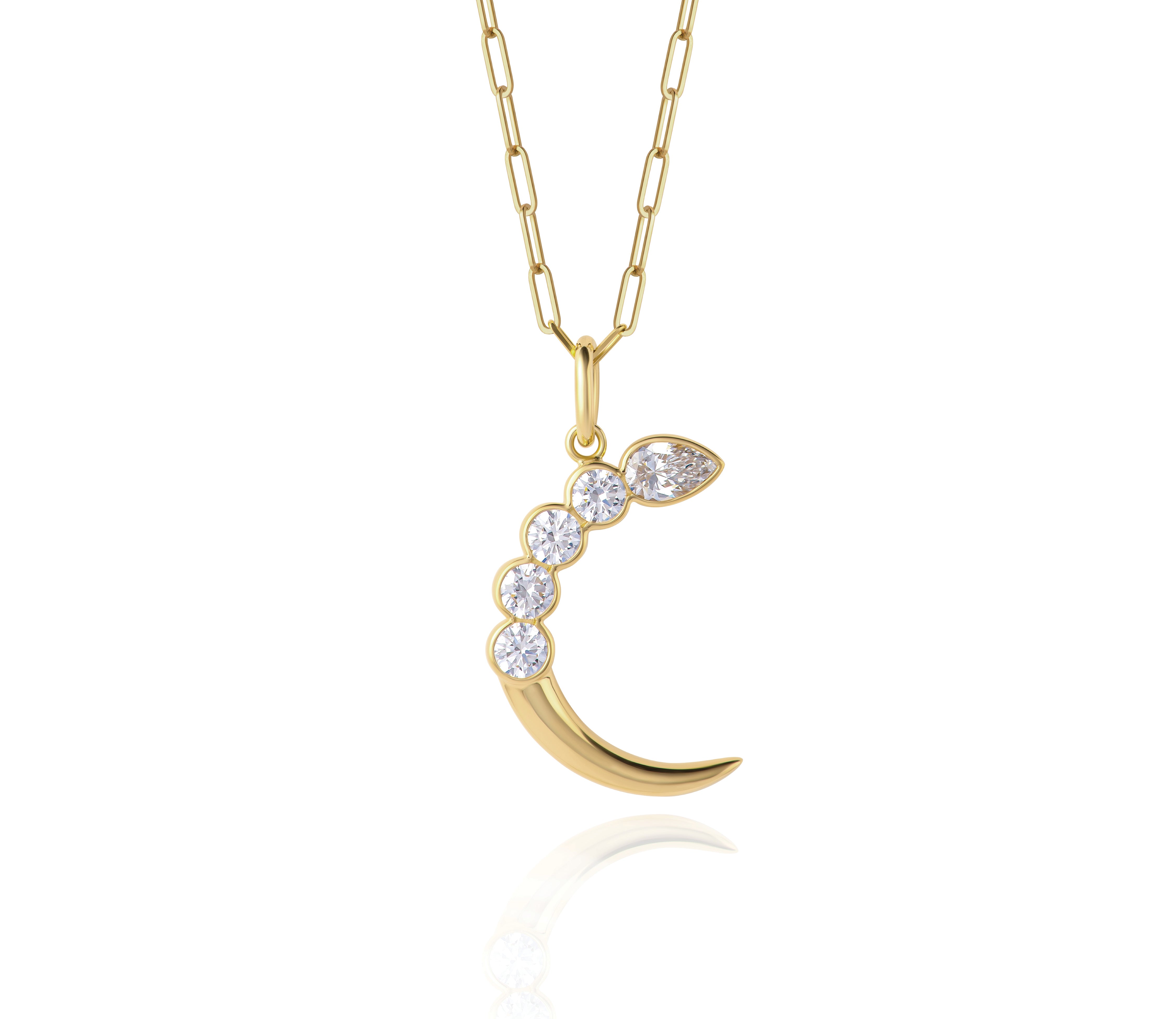 Mini Cuddle Crescent Necklace