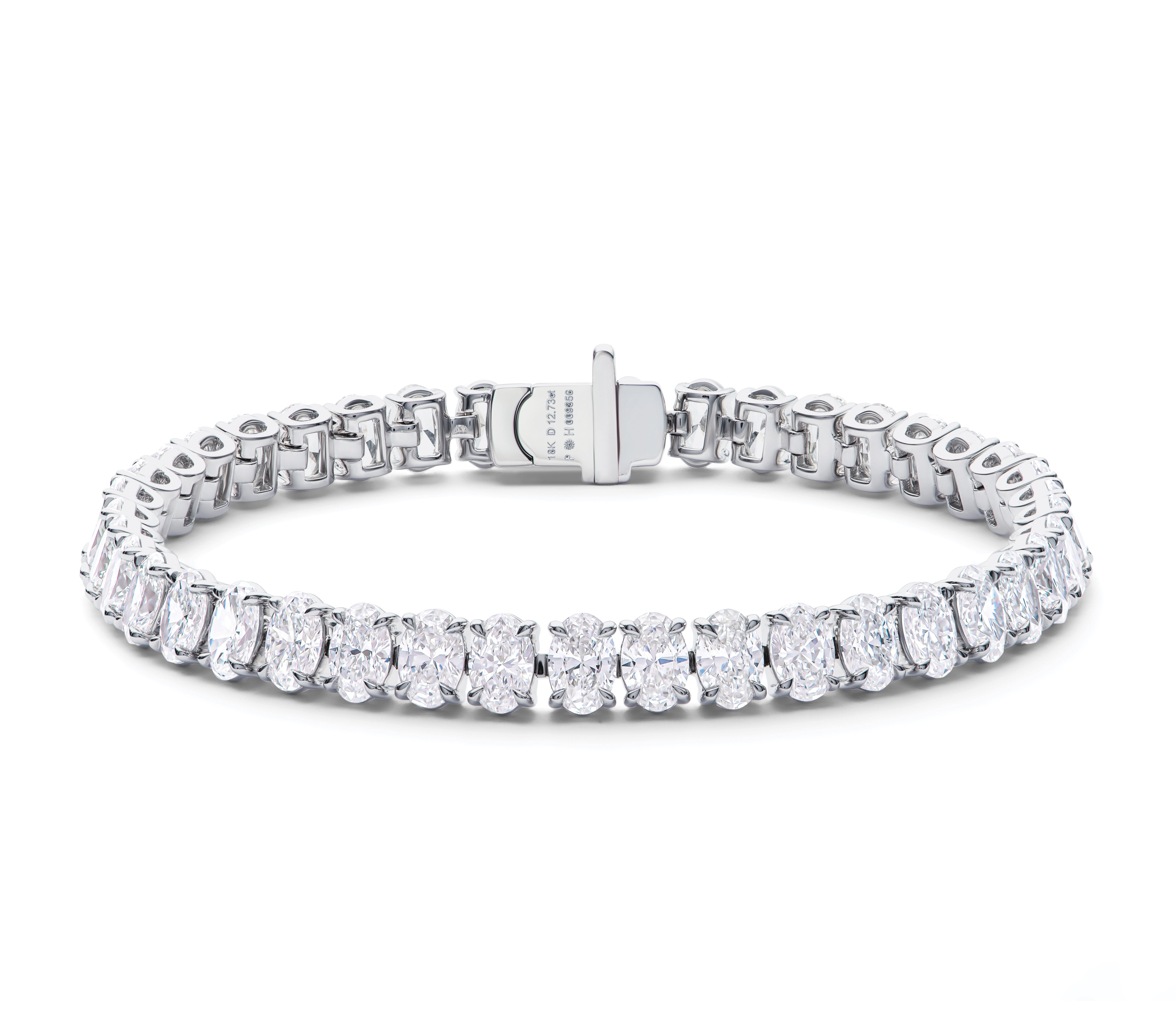 Oval Diamond Line Bracelet