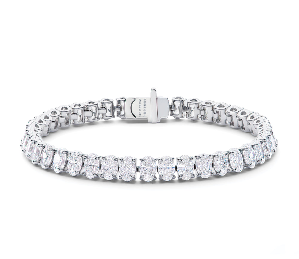 Oval Diamond Line Bracelet