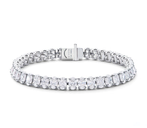 Oval Diamond Line Bracelet