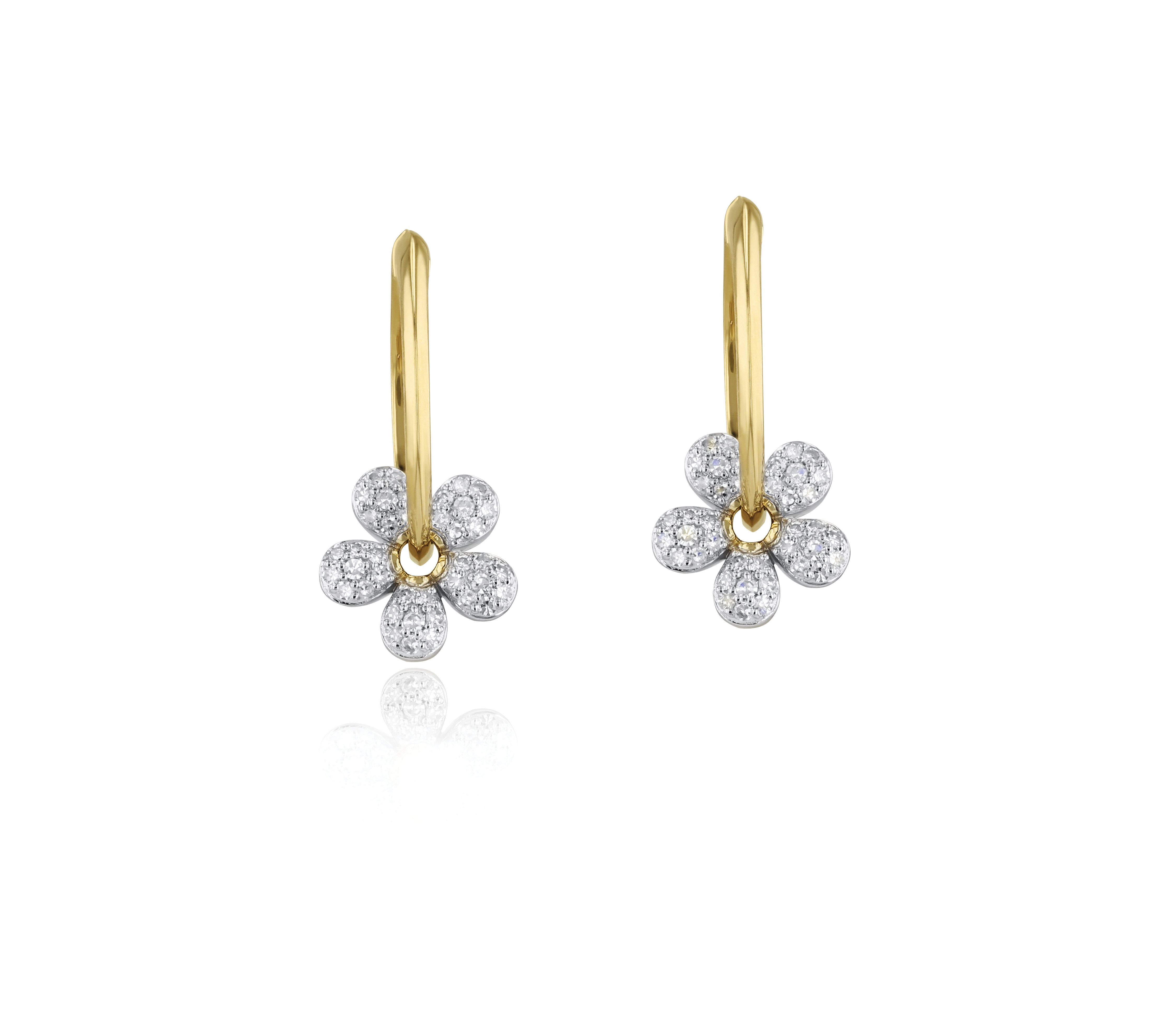 Forget-Me-Not Petite Pave 20mm Hoop