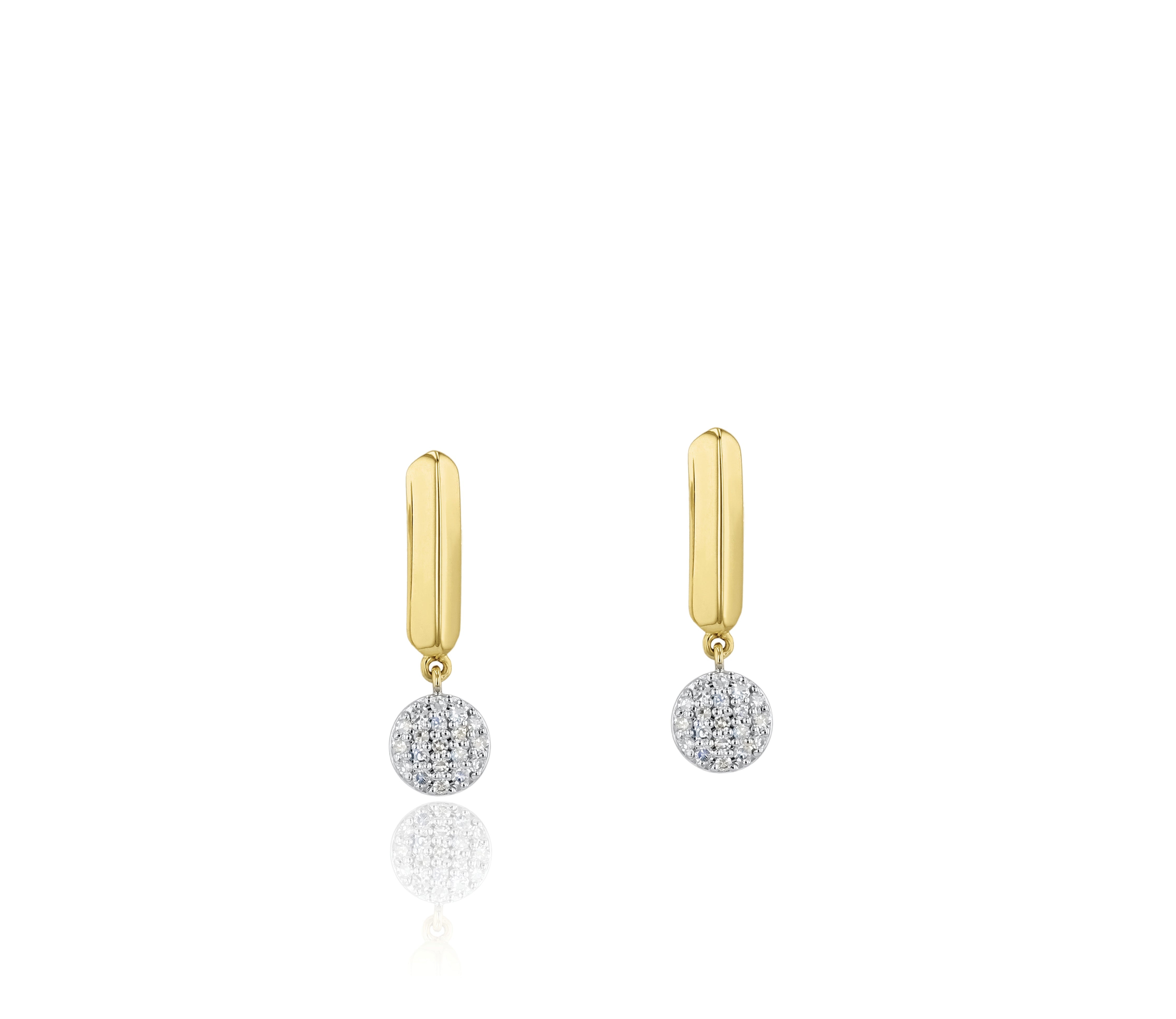 Single Knife Edge Infinity Drop Earrings