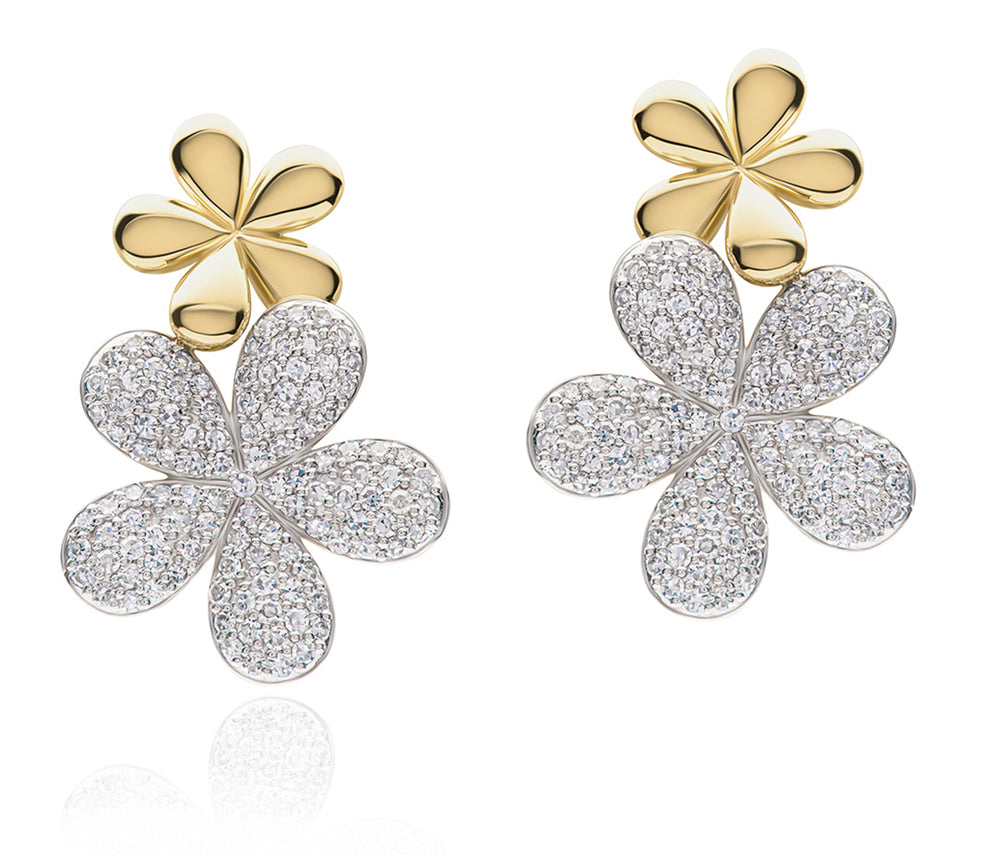 Forget-Me-Not Large Double Flower Studs