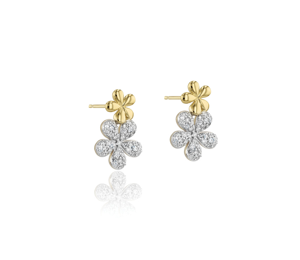 Forget-Me-Not Small Double Flower Studs