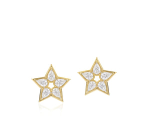 Pear Star Stud Earrings