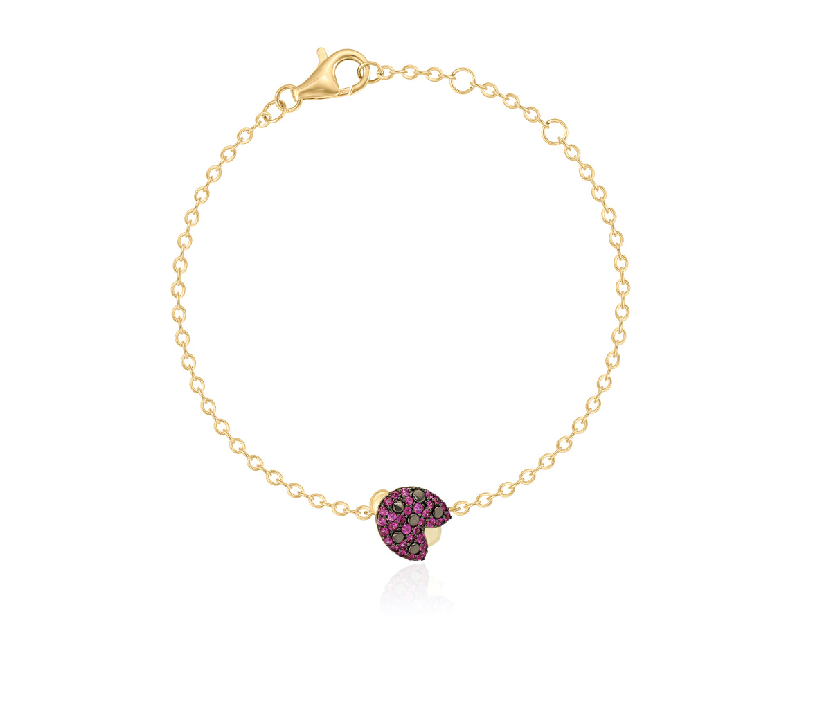 Ruby Mini Ladybug Chain Bracelet
