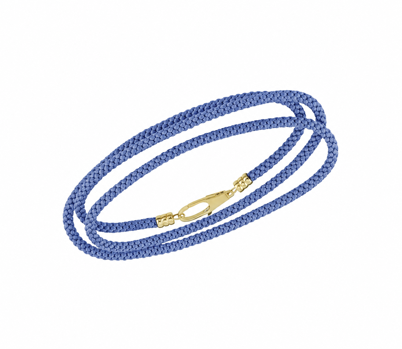 Blue Kumihimo Silk Rope with Clasp