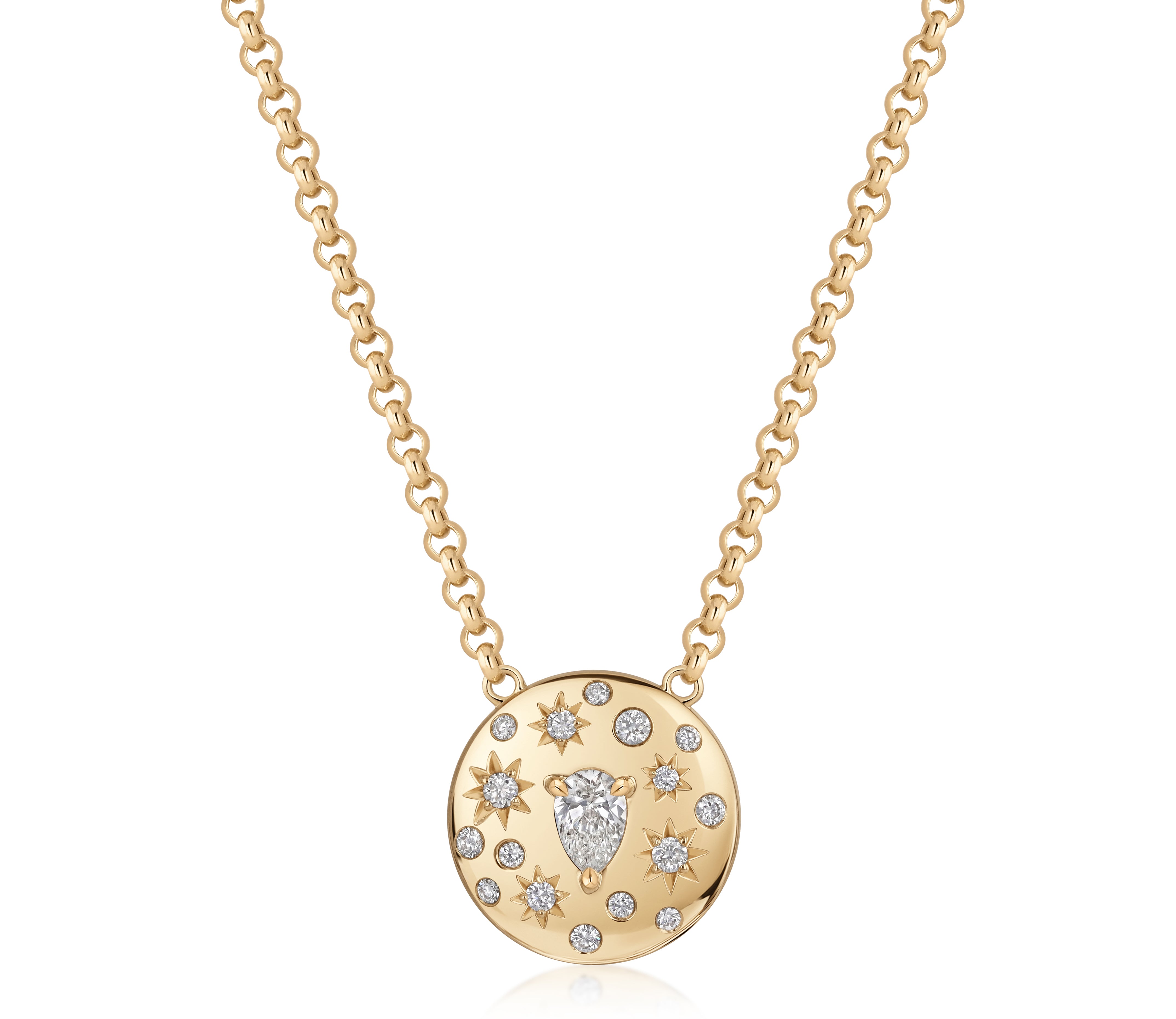 Pear Shape Diamond Large Celine Necklace