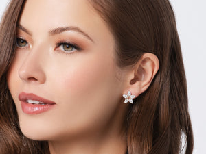 
                
                    Load image into Gallery viewer, Pear Flower Stud Earrings
                
            