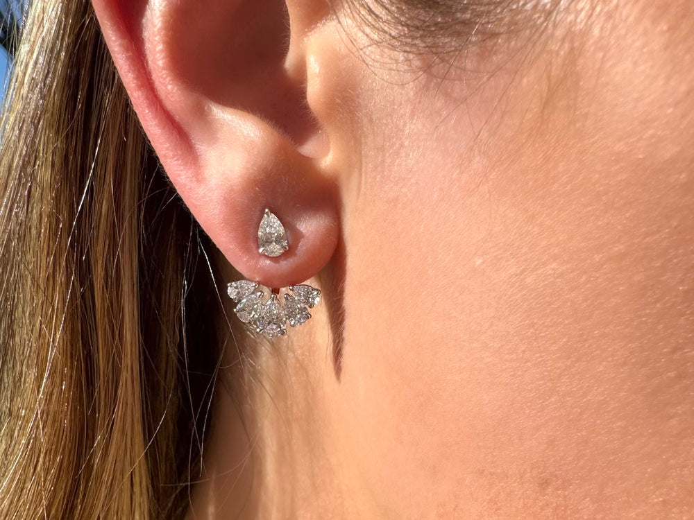 Diamond Stud Five Pear Enhancers