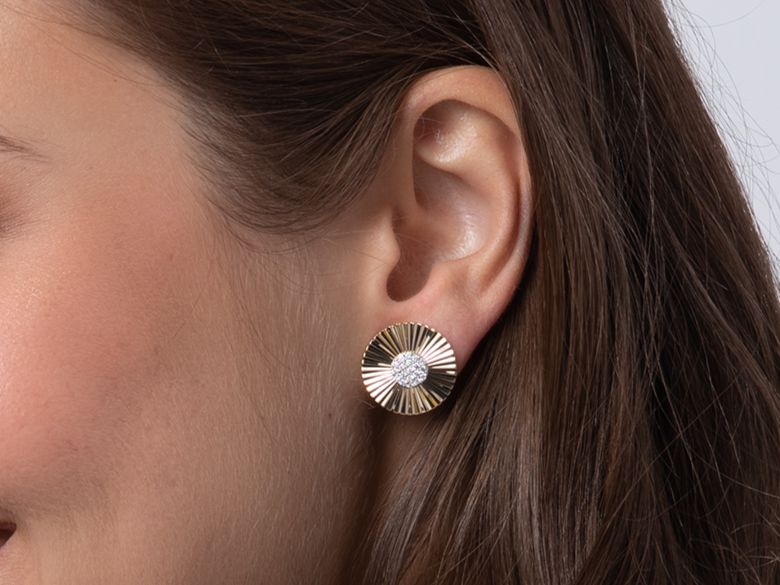 Large Aura Stud Earrings