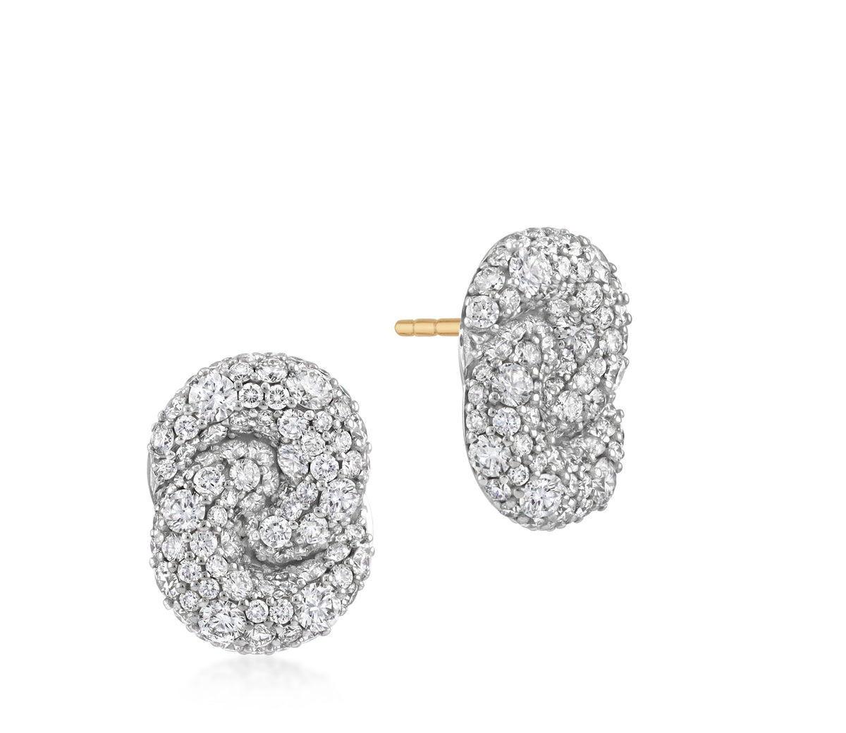 All Diamond Small Duet Earrings