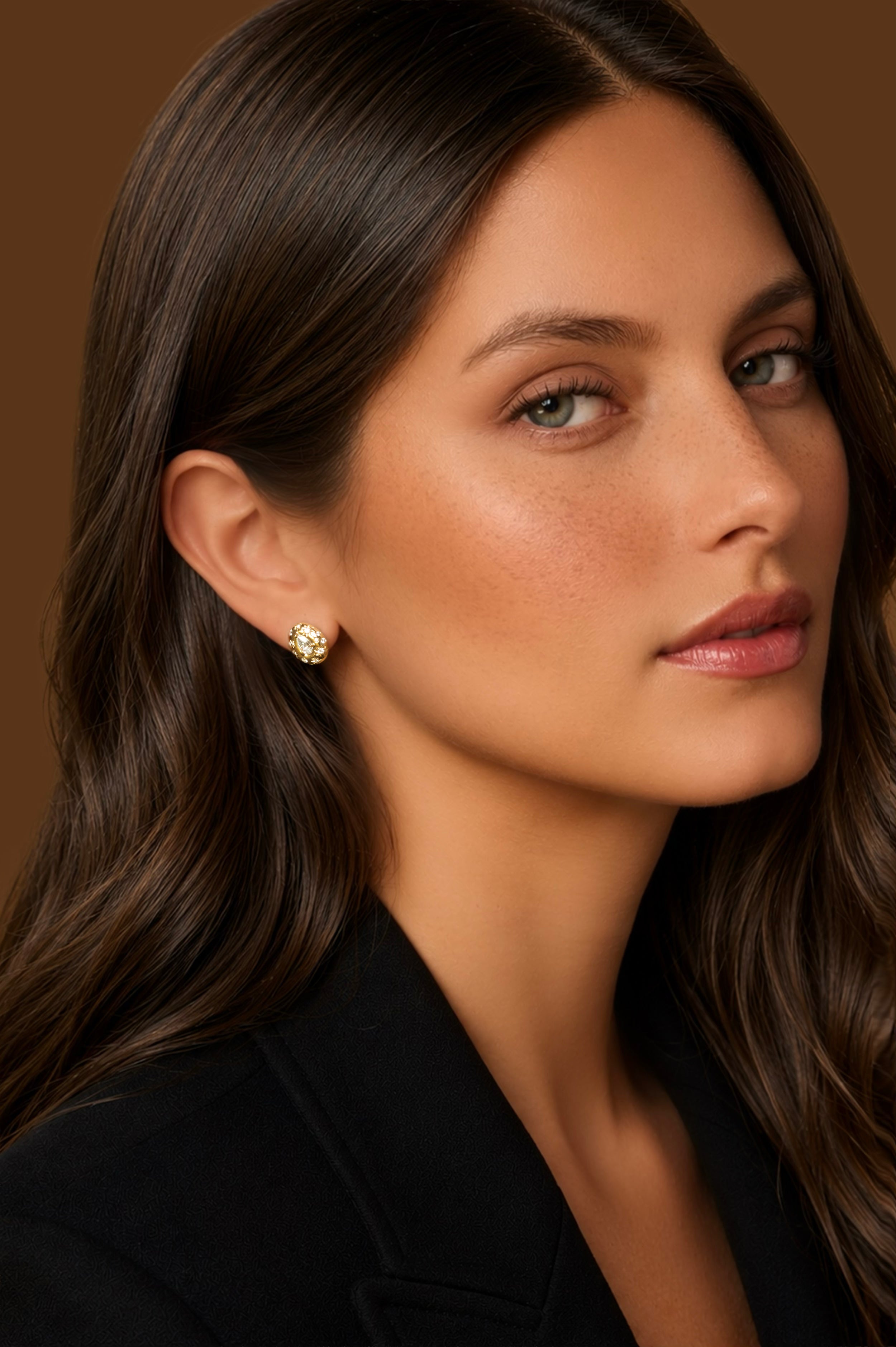 Pear Shape Diamond Astrid Studs