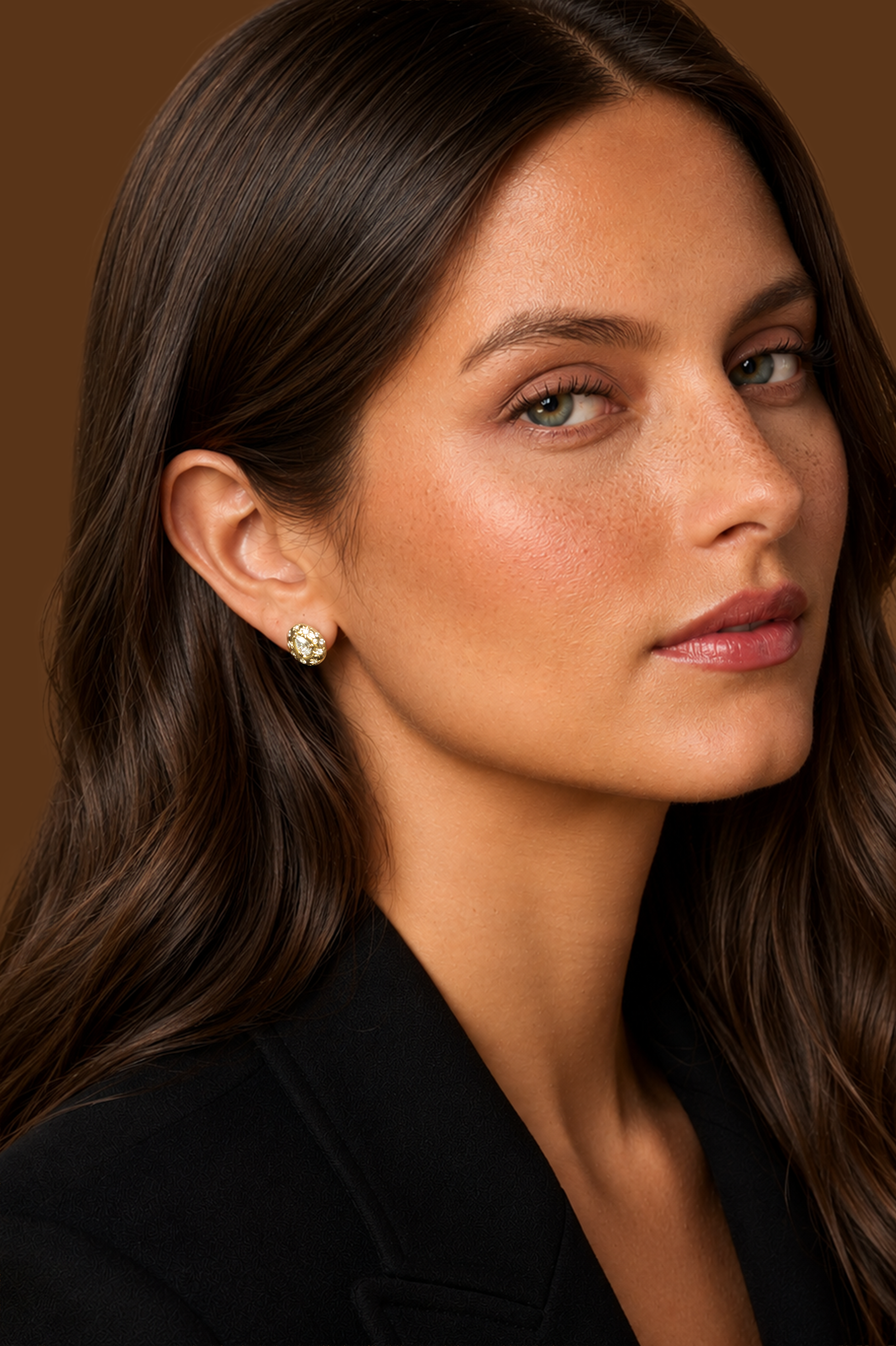Pear Shape Diamond Astrid Studs