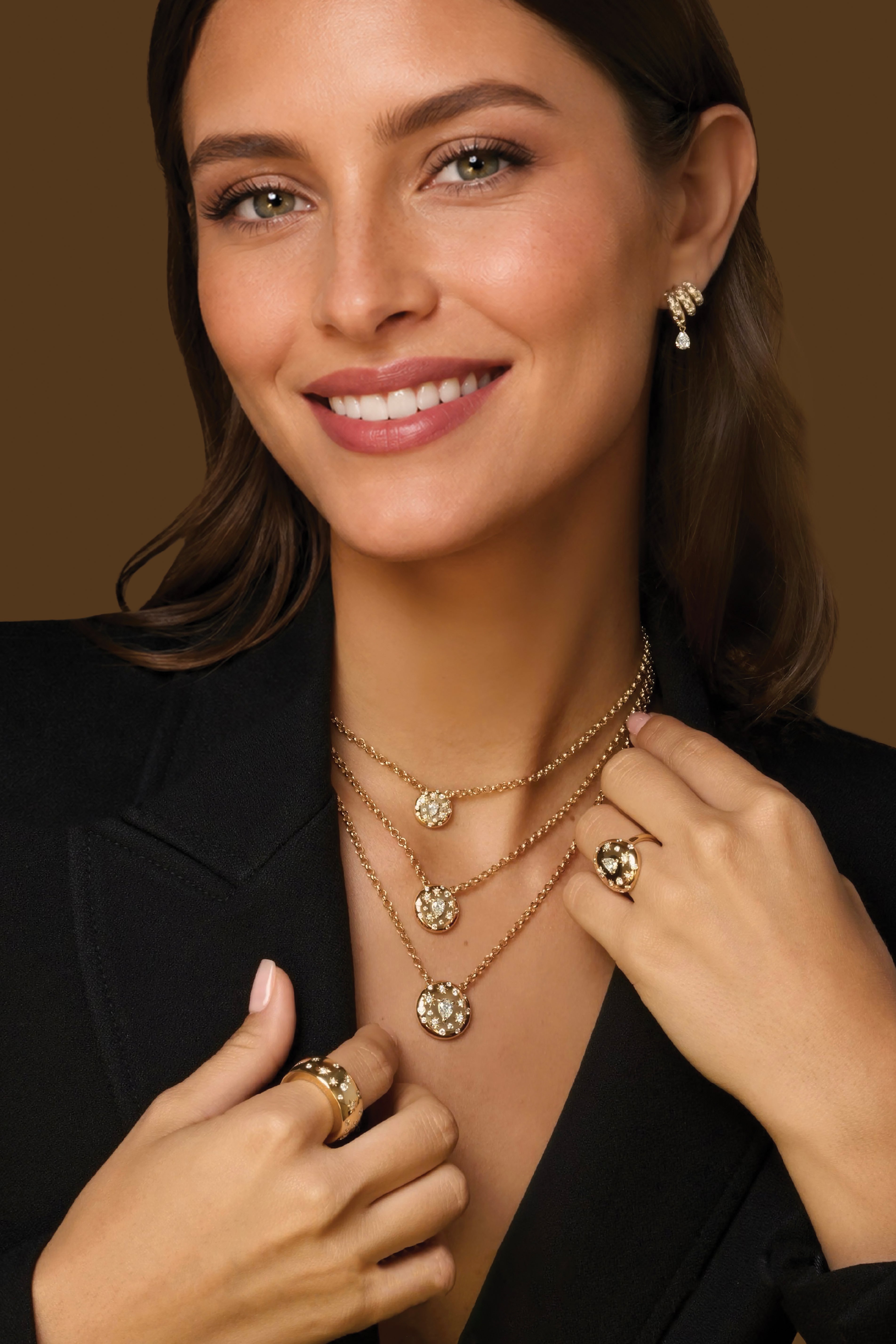 Pear Shape Diamond Medium Celine Necklace