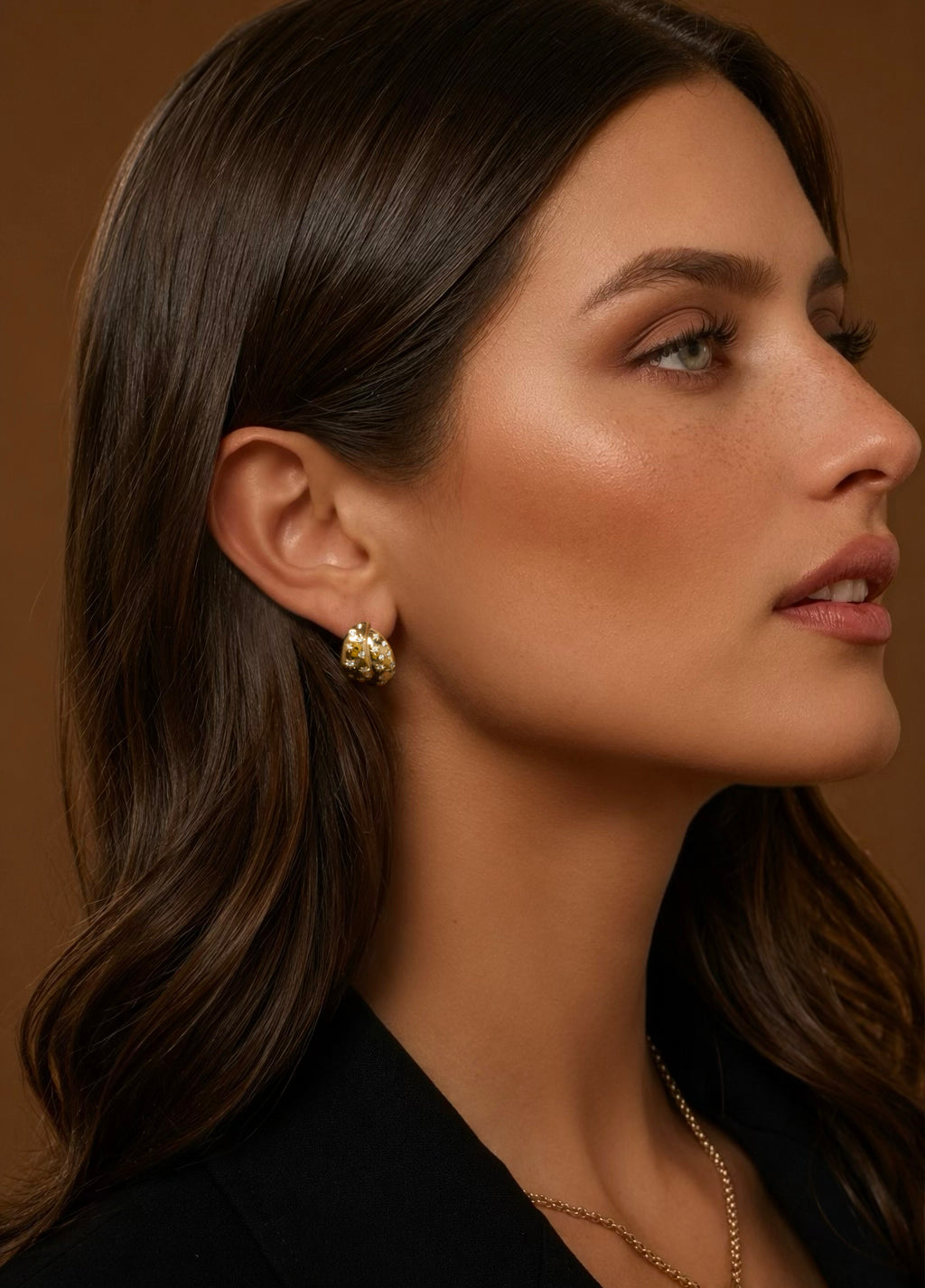 Layered Celeste Hoops