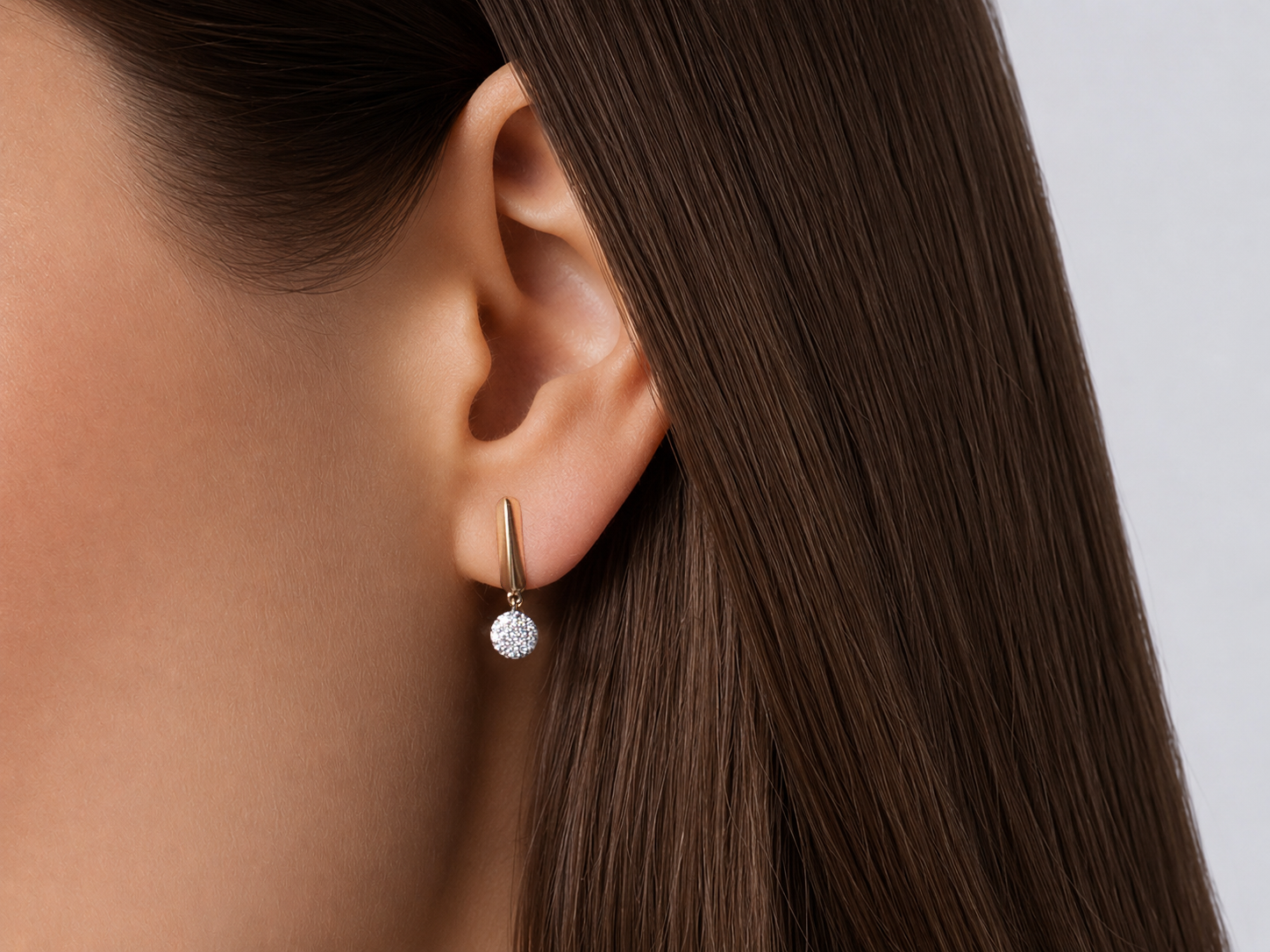 Single Knife Edge Infinity Drop Earrings