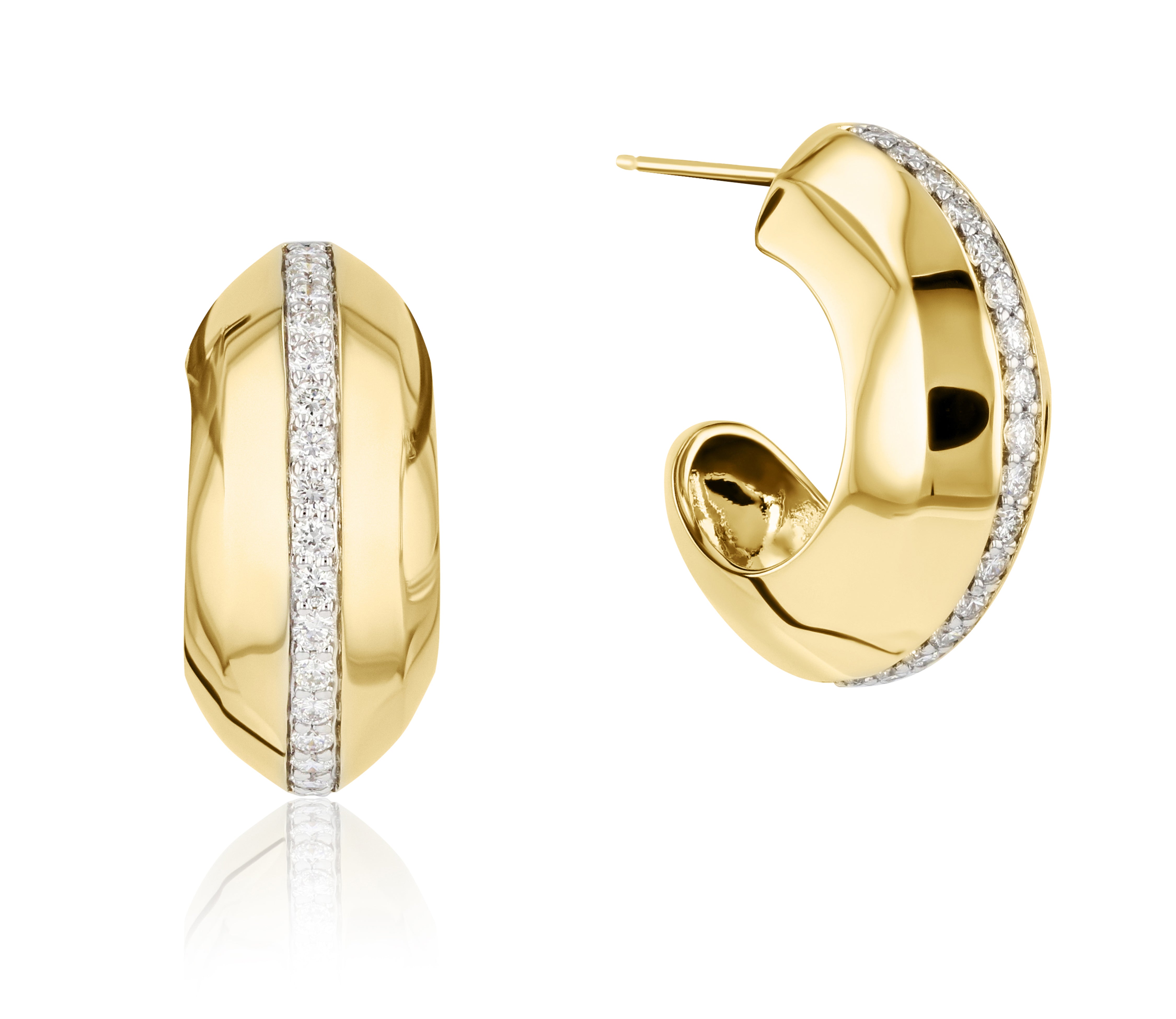 Diamond Layered Hoop