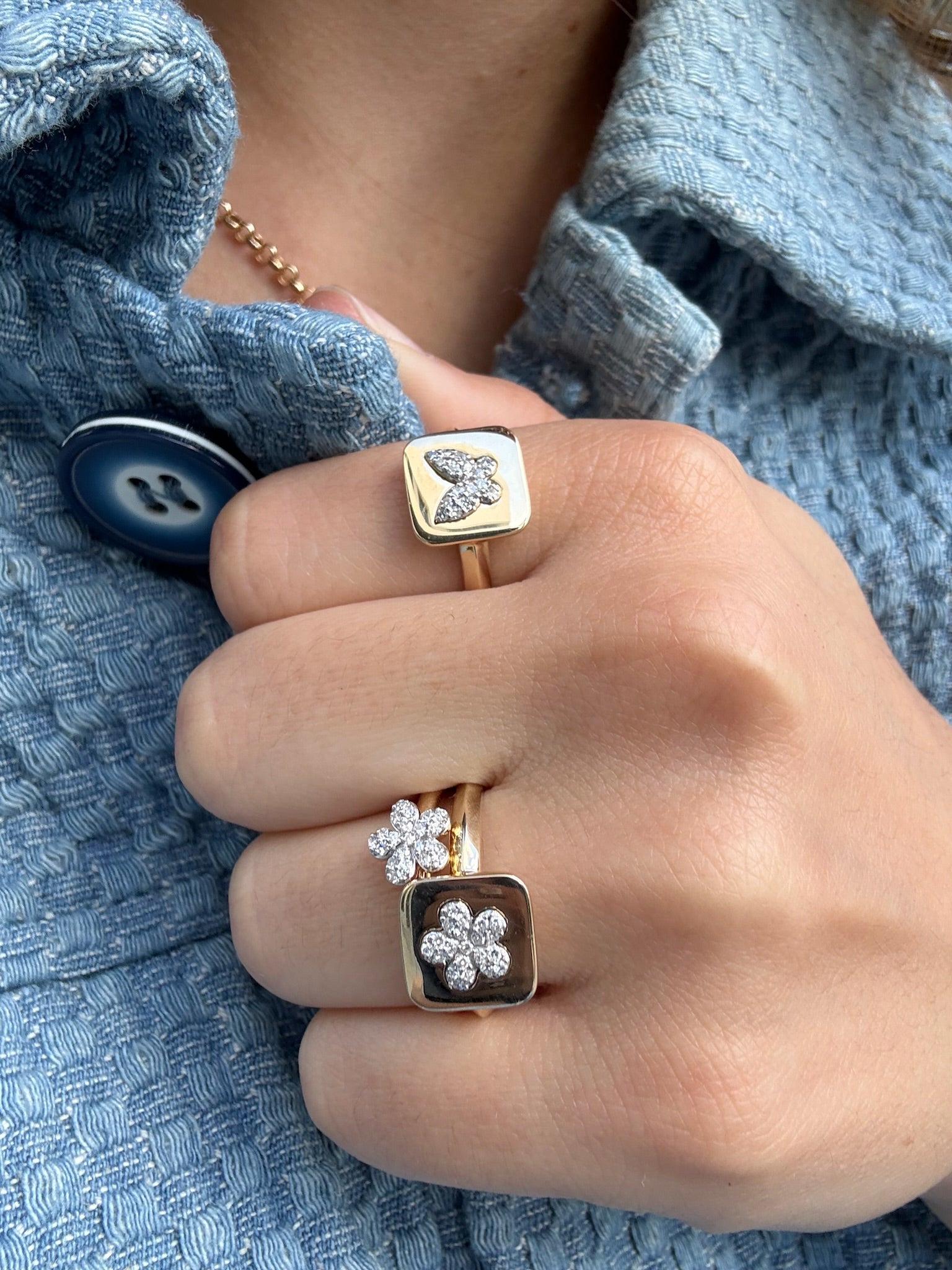 Butterfly Medallion Ring