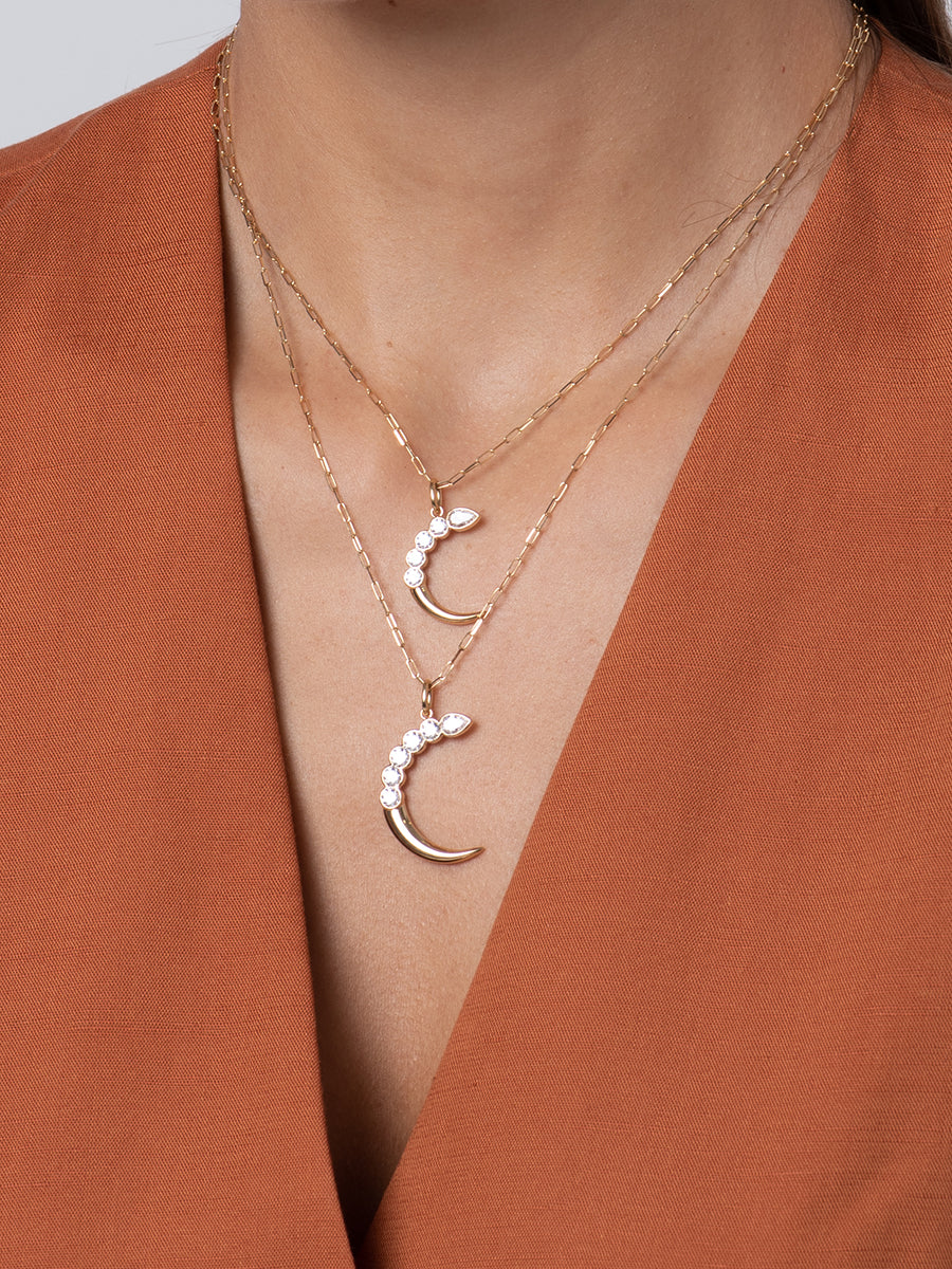 Mini Cuddle Crescent Necklace