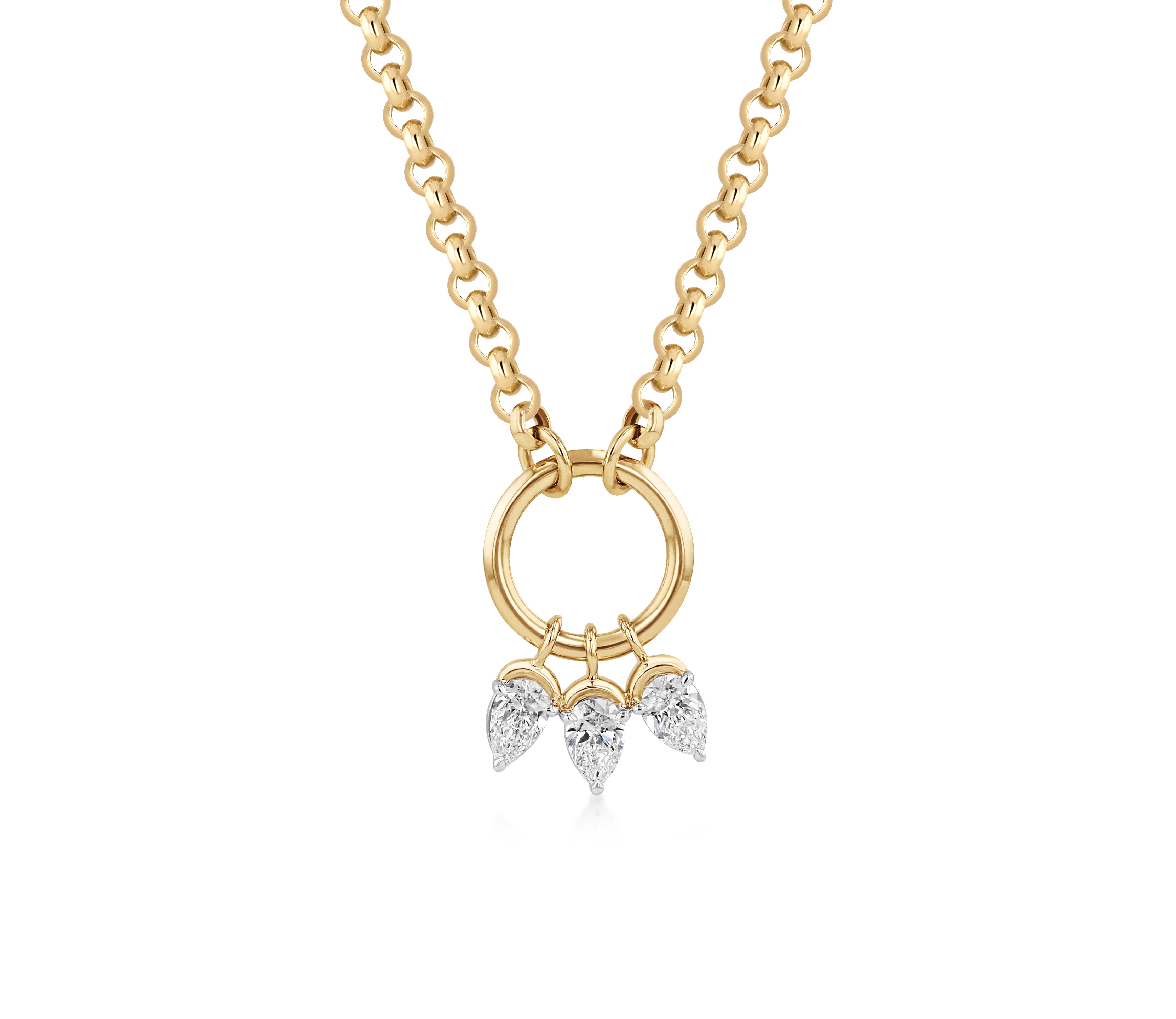 Triple Pear Necklace