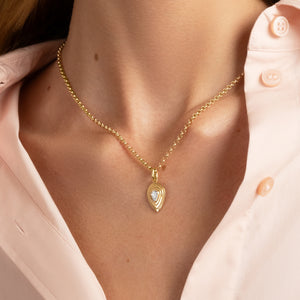 Pear Shape Diamond Layered Pear Necklace