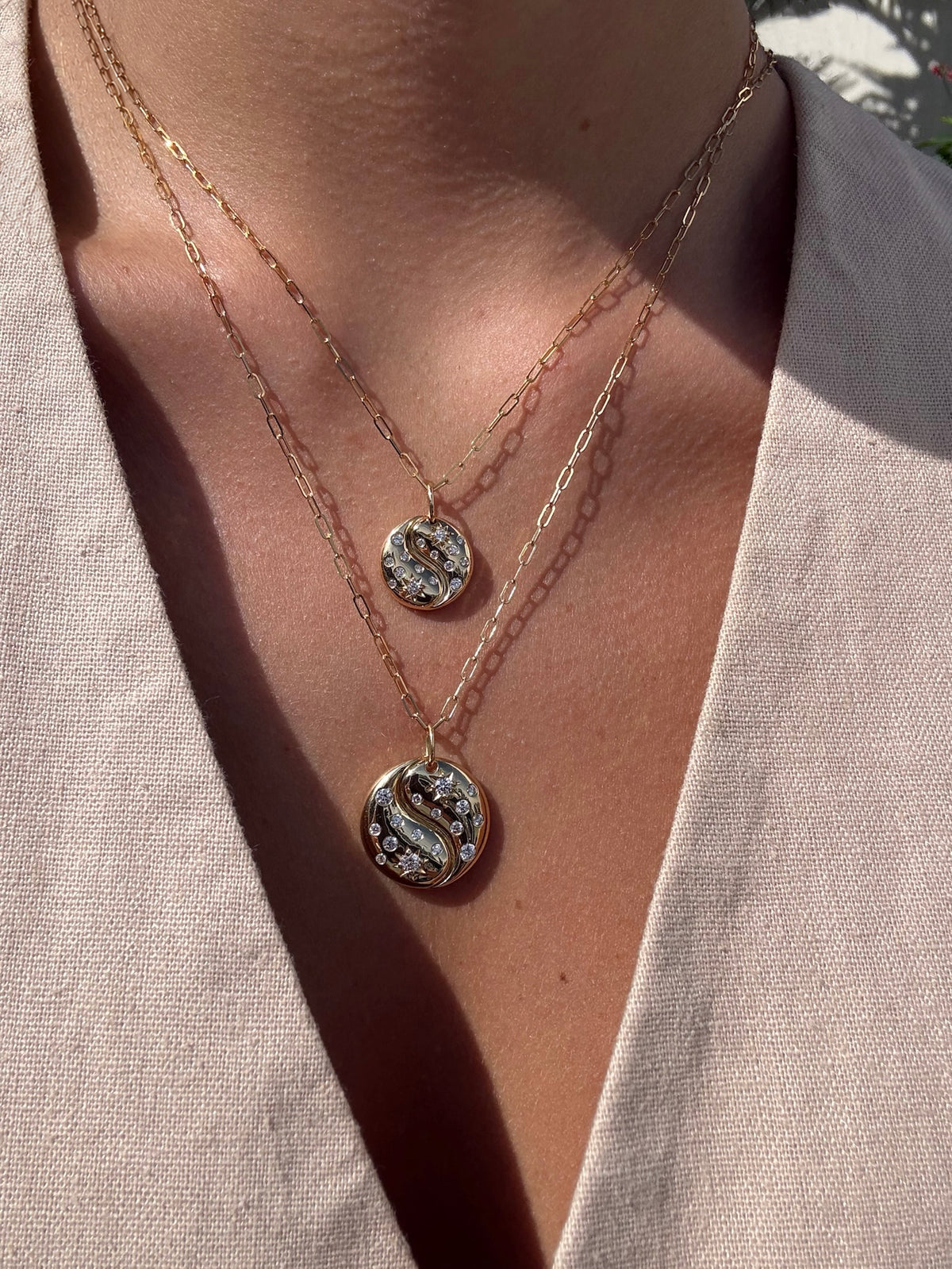 Celeste 20mm Yin Yang Necklace