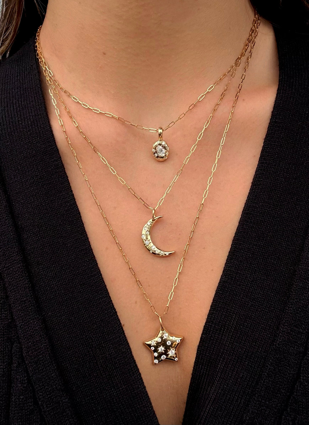 Celeste 20mm Crescent Moon Necklace