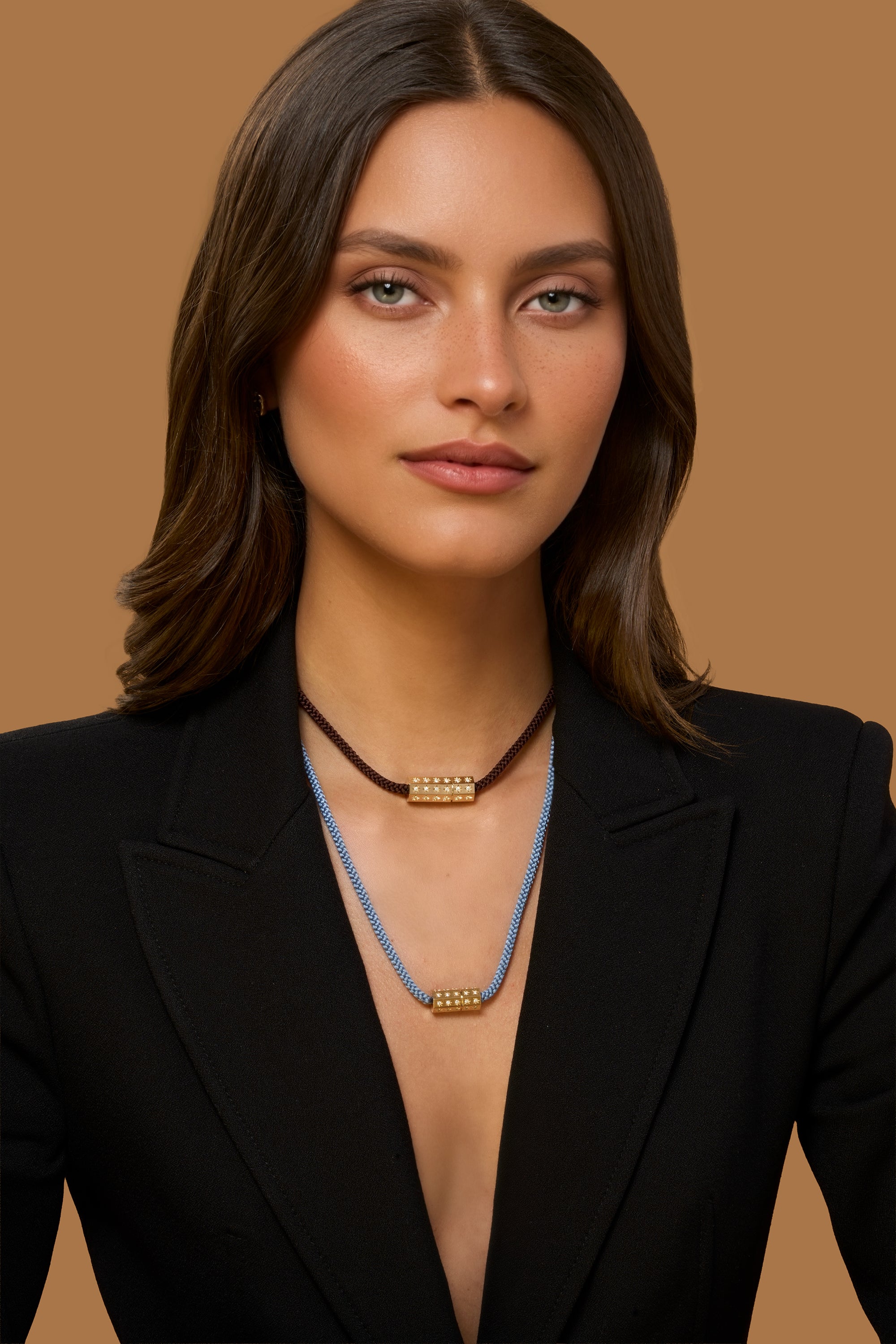 Octagon Medium Connection Clasp Kumihimo