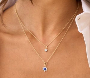 Micro Infinity Star of David Necklace