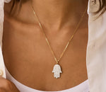 Infinity XL Hamsa Necklace