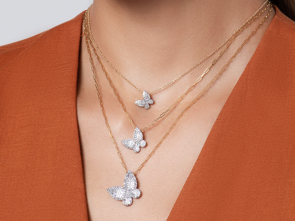 Van Cleef Butterfly Pendant Diamond Butterfly Van Cleef And Arpels