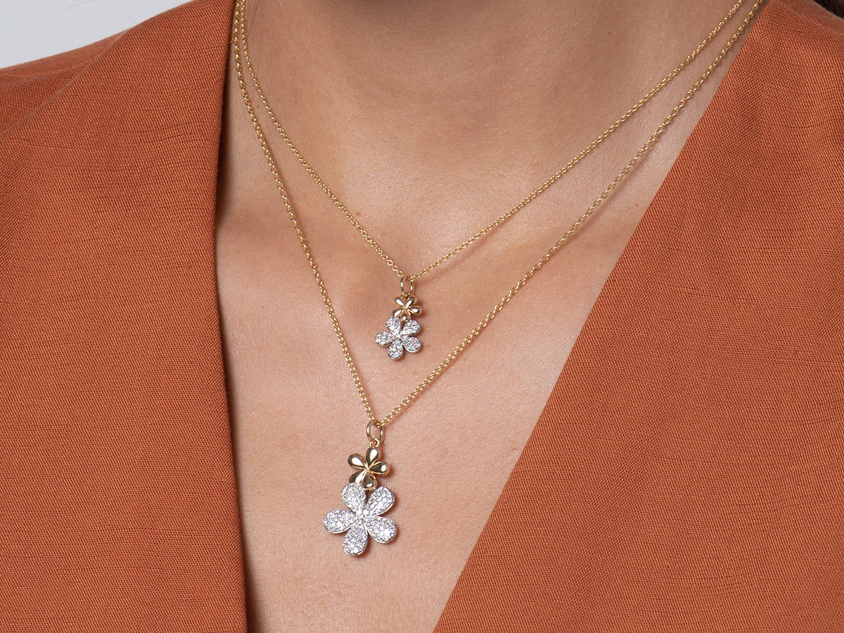 Forget-Me-Not Large Small Flower Necklace